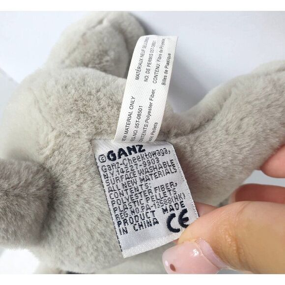 GANZ Weimaranizer Dog 10" Gray Plush  Stuffed Animal 2009 Retired Webkinz Toy - Picture 10 of 11